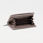 Кошелёк женский на молниях, с ручкой, цвет бежевый - фото 21930048