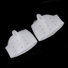 Корректоры - разделители для пальцев ног, на манжете, дышащие, 1 разделитель, силиконовые, 8×6.5 см, пара, белые - Фото 4