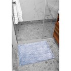 Коврик Senfoni, размер 40х60 см, цвет голубой - Фото 2