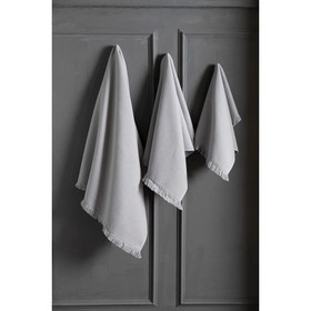 Полотенце Arya Home Eliga, размер 70х140 см, цвет серый
