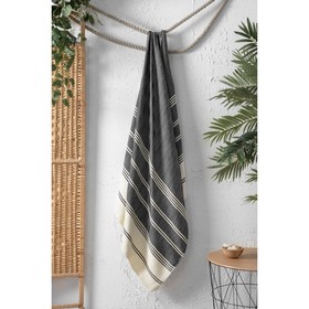 

Полотенце с Бахромой Для Сауны 90х180 Zigzag Черный