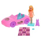 Кукла малышка «Кэтти» с машиной и аксессуарами, цвета МИКС - фото 4020557