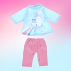 Пижама-костюм для кукол «Единорог», 40-44 см, текстиль, на липучках - Фото 4