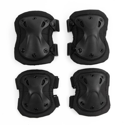 Набор наколенники 17×20 см и налокотники 14×17.5 см, черные
