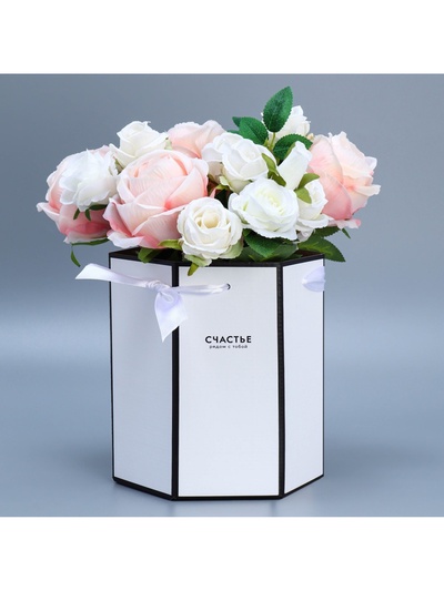 Переноска складная шестигранник «Счастье», 17 × 14,8 × 19,5 см