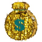 Пиньята «Денежный мешок», золото, металлик, 38 × 32 × 10 см - фото 10139051