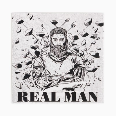 Набор подарочный «Этель» Real man, плед 75×100 см, носки 41-44 (27-29 см), 2 пары, термостакан