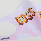 Маска из неопрена многоразовая, "Boss Girl" - Фото 4
