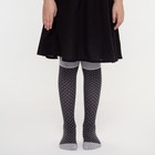 Колготки детские «Гольфик», цвет серый меланж, рост 140-146 см - фото 53702643