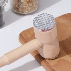 Молоток для мяса, дерево, металл, 30.5×9.5×4.5 см - Фото 3