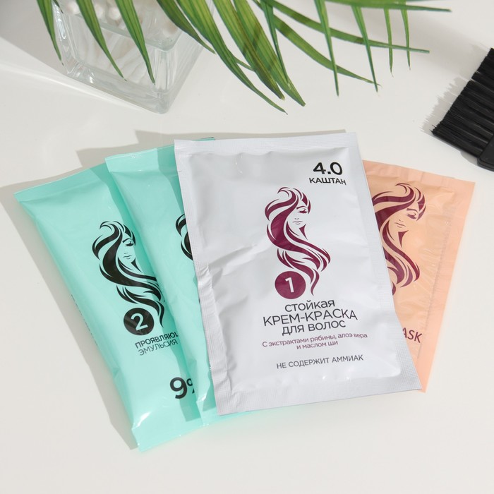 Крем-краска для волос Rowena Soft Silk 4.0 каштан, 135 мл 32251