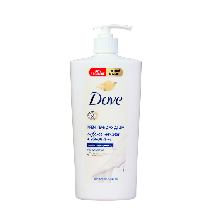 Крем-гель для душа Dove глубокое питание и увлажнение, 610 мл - Фото 1