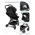 Коляска прогулочная Amarobaby Voyager, цвет чёрный - Фото 6