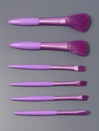 Набор кистей для макияжа COLOR POWER, 6 шт., фиолетовый - Фото 3