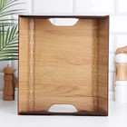 Поднос деревянный 33,6х30,2х5,7 см, фанера и ХДФ 9347007