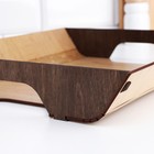 Поднос деревянный 33,6х30,2х5,7 см, фанера и ХДФ 9347007