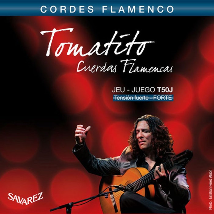Комплект струн для классической гитарыT50J Flamenco Tomatitо сильное натяжение, посеребр - Фото 1