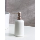 Дозатор для жидкого мыла SAVANNA «Бэкки», 310 мл, цвет белый - Фото 3