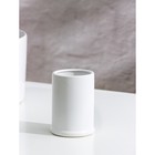 Стакан для зубных щёток SAVANNA «Бэкки», белый - Фото 3