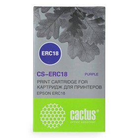 Картридж ленточный Cactus CS-ERC18 фиолетовый для Epson ERC 18/ER4615-R 1724523