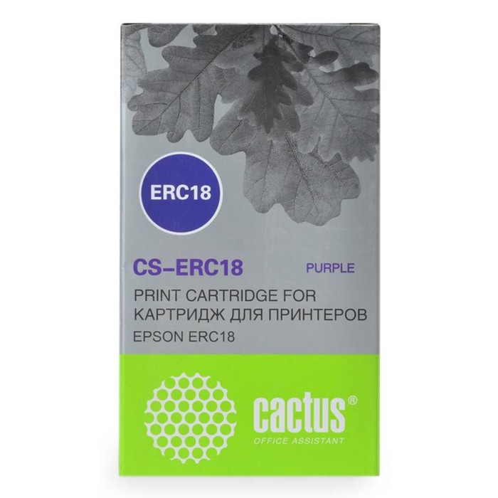 Картридж ленточный Cactus CS-ERC18 фиолетовый для Epson ERC 18/ER4615-R - Фото 1