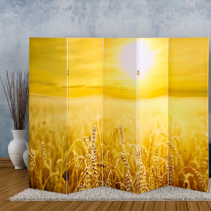 Ширма "Пшеничное поле", 250 х 160 см - Фото 1