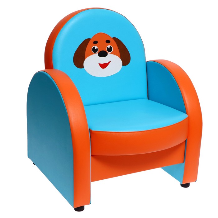 Комплект мягкой мебели «Агата. Домашние животные», голубо-оранжевый - фото 1886990291