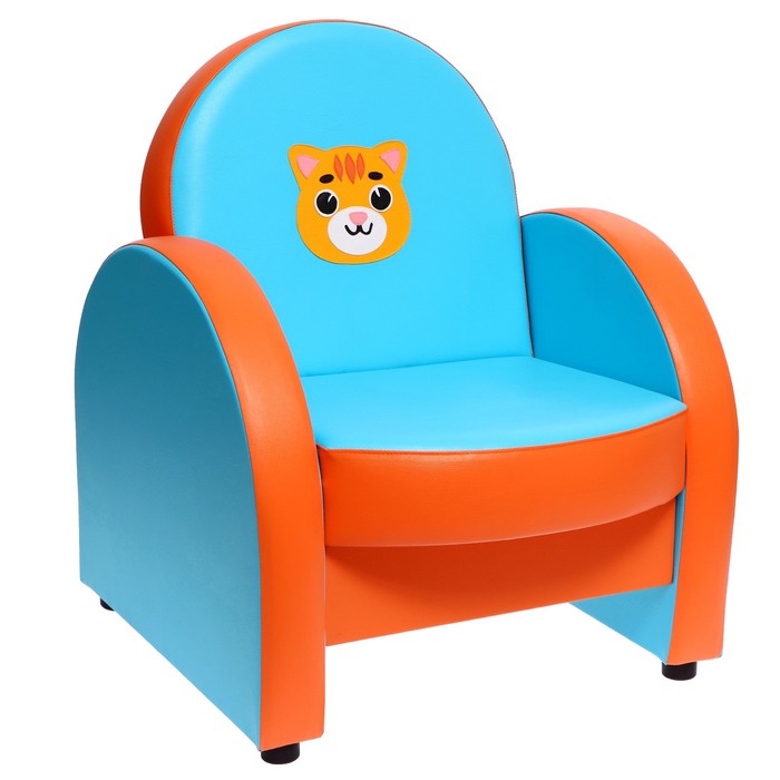 Комплект мягкой мебели «Агата. Домашние животные», голубо-оранжевый - фото 1886990295