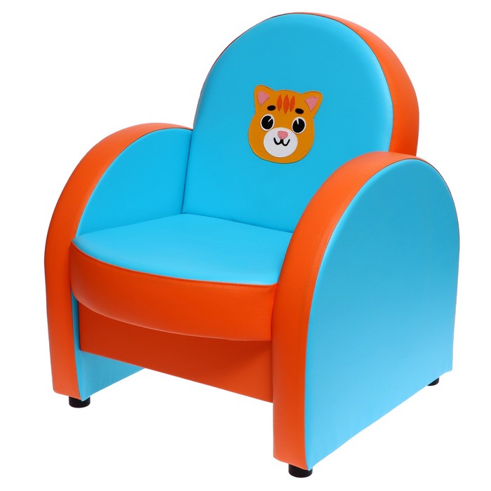 Комплект мягкой мебели «Агата. Домашние животные», голубо-оранжевый - фото 1886990297