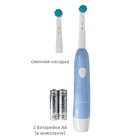 Электрическая зубная щётка Pioneer TB-1020, детская, 1 сменная насадка, цвет голубой с белым   94105 - Фото 3