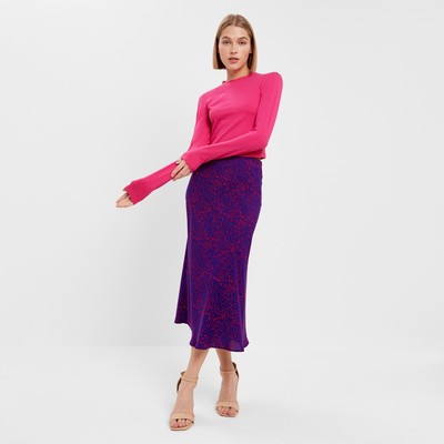 Юбка миди женская MINAKU: Enjoy, цвет синий, красный, размер 42