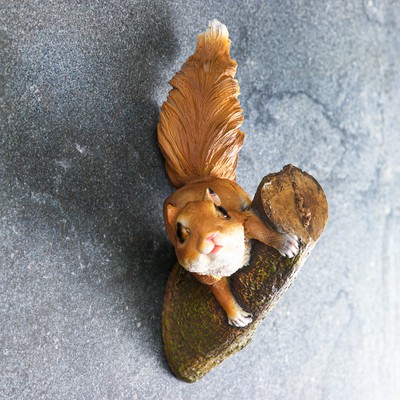 Подвесной декор из полистоуна «Белка на ветке», 27×19×12 см