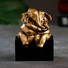 Фигура "Пара слоников" золото, 7,5х6х10см - фото 319182944