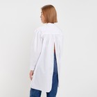Рубашка женская с воротником стойка MINAKU: Casual Collection, размер 42, белый - Фото 3