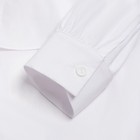 Блузка женская с воротником стойка MINAKU: Casual collection цвет белый, р-р 44 - Фото 9