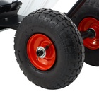 Движок для уборки снега, оцинкованный ковш 43×75 см, металлическая планка, на колёсах, металлический черенок, с ручкой - Фото 13