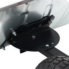 Движок для уборки снега, оцинкованный ковш 43×75 см, металлическая планка, на колёсах, металлический черенок, с ручкой - Фото 14