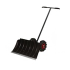 Движок для уборки снега, оцинкованный ковш 43×75 см, металлическая планка, на колёсах, металлический черенок, с ручкой - Фото 21