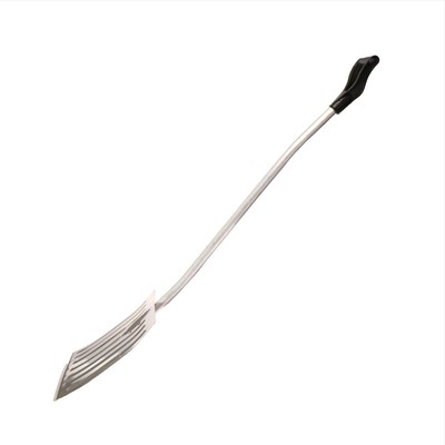 Лопата для уборки снега, алюминиевый ковш 428×375 мм, металлическая планка, алюминиевый черенок, с ручкой