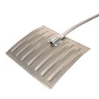 Лопата для уборки снега, алюминиевый ковш 428×375 мм, металлическая планка, алюминиевый черенок, с ручкой - Фото 8