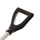 Лопата для уборки снега, алюминиевый ковш 428×375 мм, металлическая планка, алюминиевый черенок, с ручкой - Фото 9