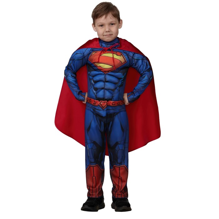 Карнавальный костюм Супермэн с мускулами Warner Brothers р.134-68