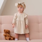 Платье и повязка Крошка, Я BASIC LINE, рост 68-74 см, молочный 9235662 - фото 10141806