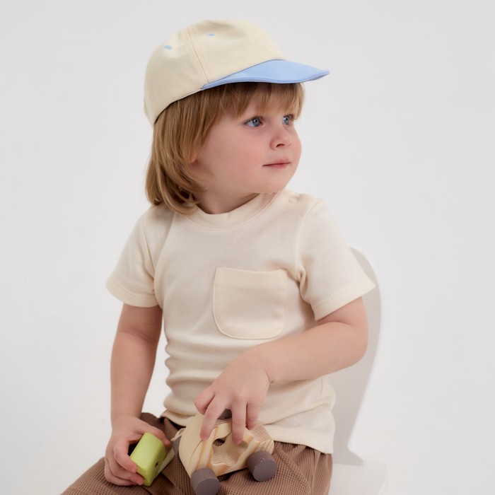 Футболка Крошка, Я BASIC LINE, рост 68-74 см, молочный - Фото 1