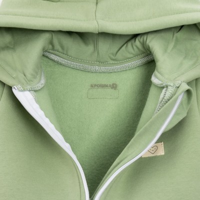 Комбинезон детский с капюшоном «Крошка Я» BASIC LINE, зелёный, рост 80-86 см