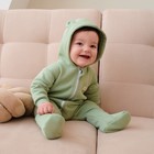 Комбинезон с капюшоном Крошка, Я BASIC LINE, рост 86-92 см, зелёный - Фото 2