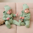 Комбинезон с капюшоном Крошка, Я BASIC LINE, рост 86-92 см, зелёный - Фото 3