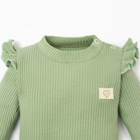 Костюм: джемпер и леггинсы Крошка, Я BASIC LINE, рост 62-68 см, зелёный