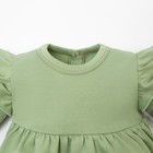 Платье и повязка Крошка, Я BASIC LINE, рост 62-68 см, зелёный - Фото 4