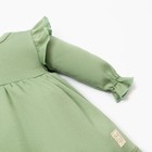 Платье и повязка Крошка, Я BASIC LINE, рост 62-68 см, зелёный - Фото 5